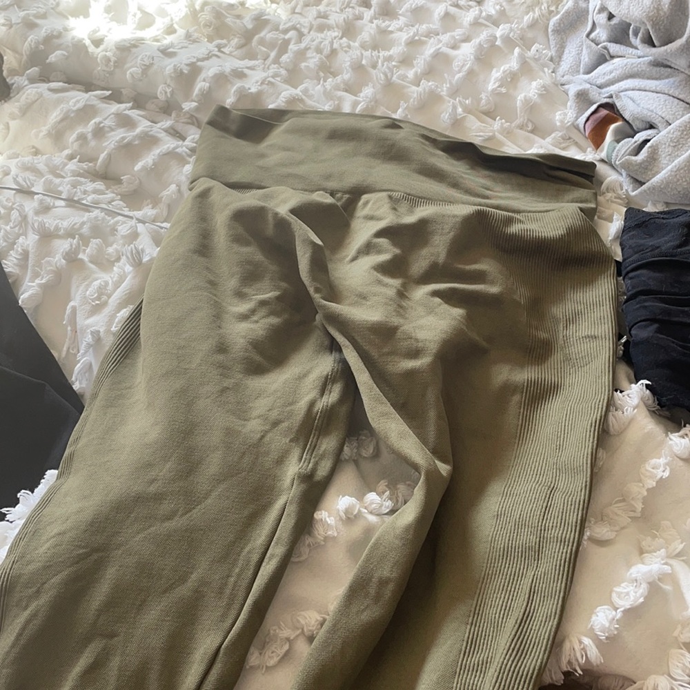 Set active green leggings